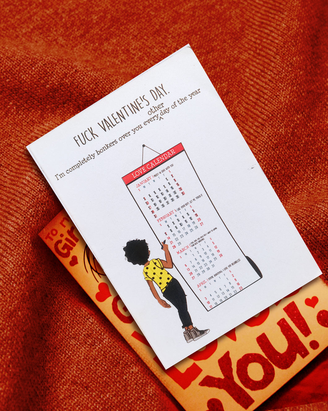 Love themed Card - fuck valentine