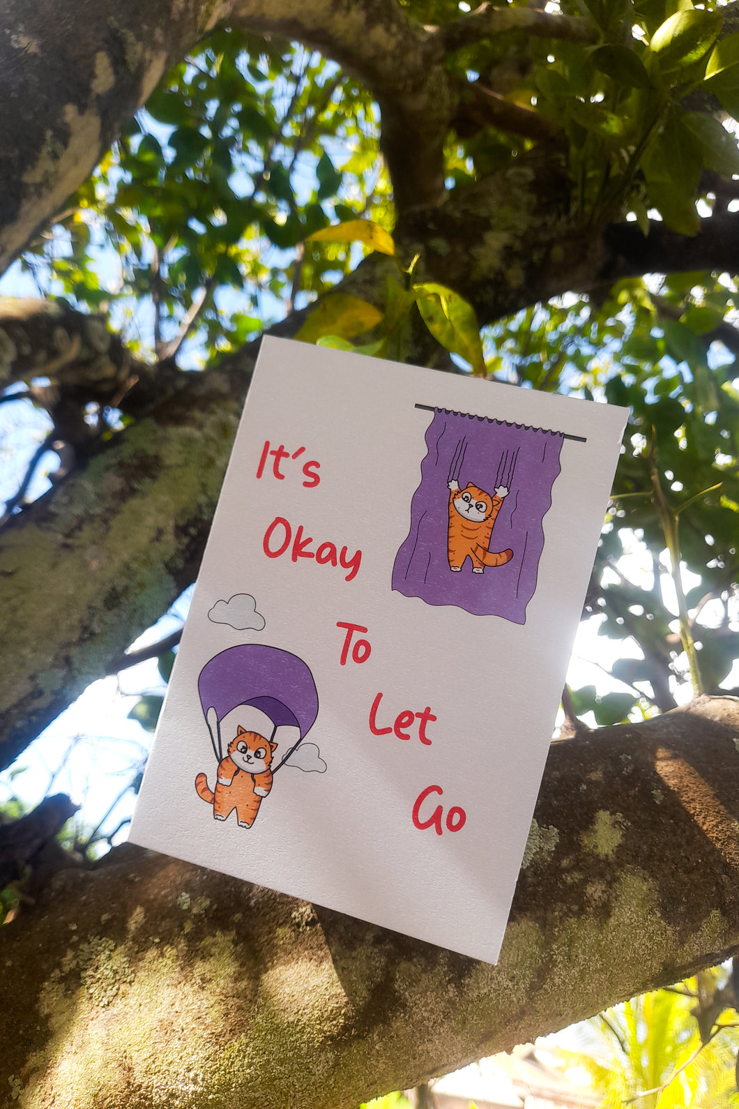 An Encouragement Card - It's Okay to Let Go