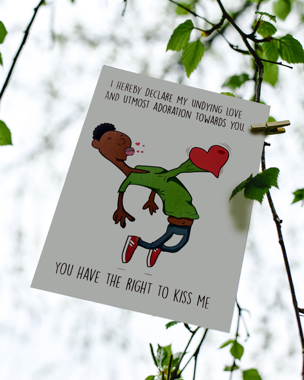 Love Themed Card - Right To Kiss