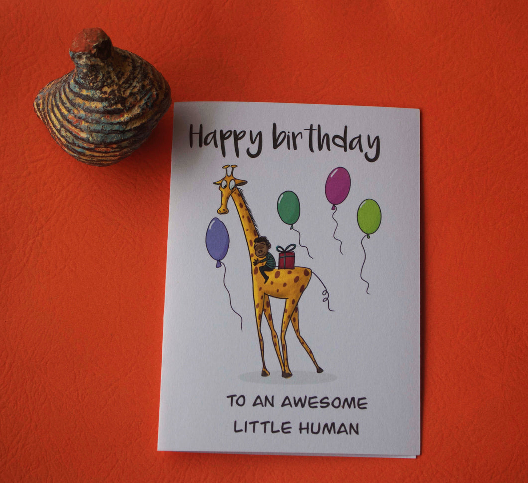 Birthday Card - Little Human (He)