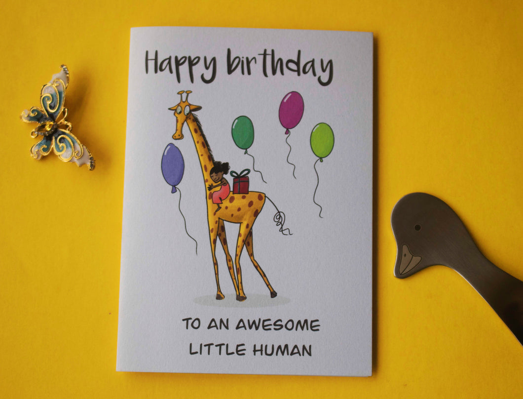 Birthday Card - Little Human(She)